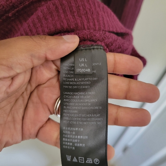 Free People We The Free Santa Clara Thermal Cotton Bohemian Shirt. Size L - Picture 5 of 8